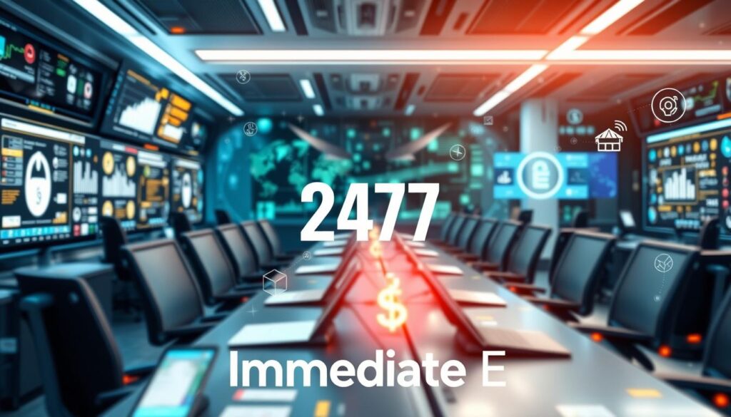 Atendimento ao cliente 24 horas por dia, 7 dias por semana em finanças